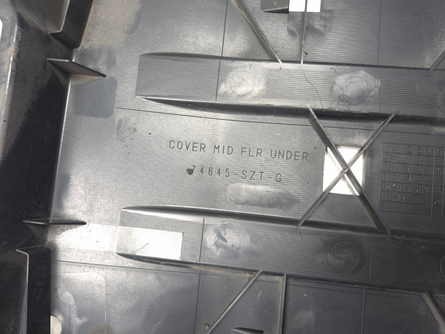 2014 Honda Cr-z Engine Under Cover Plastic Splash Shied 3pcs OEM
