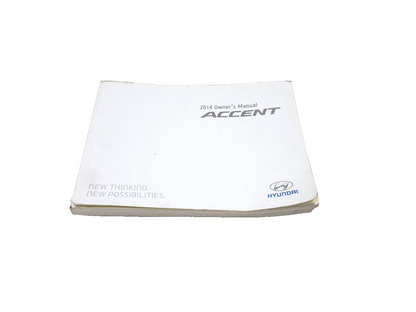 2014 Hyundai Accent Owners Manual Guide Book OEM