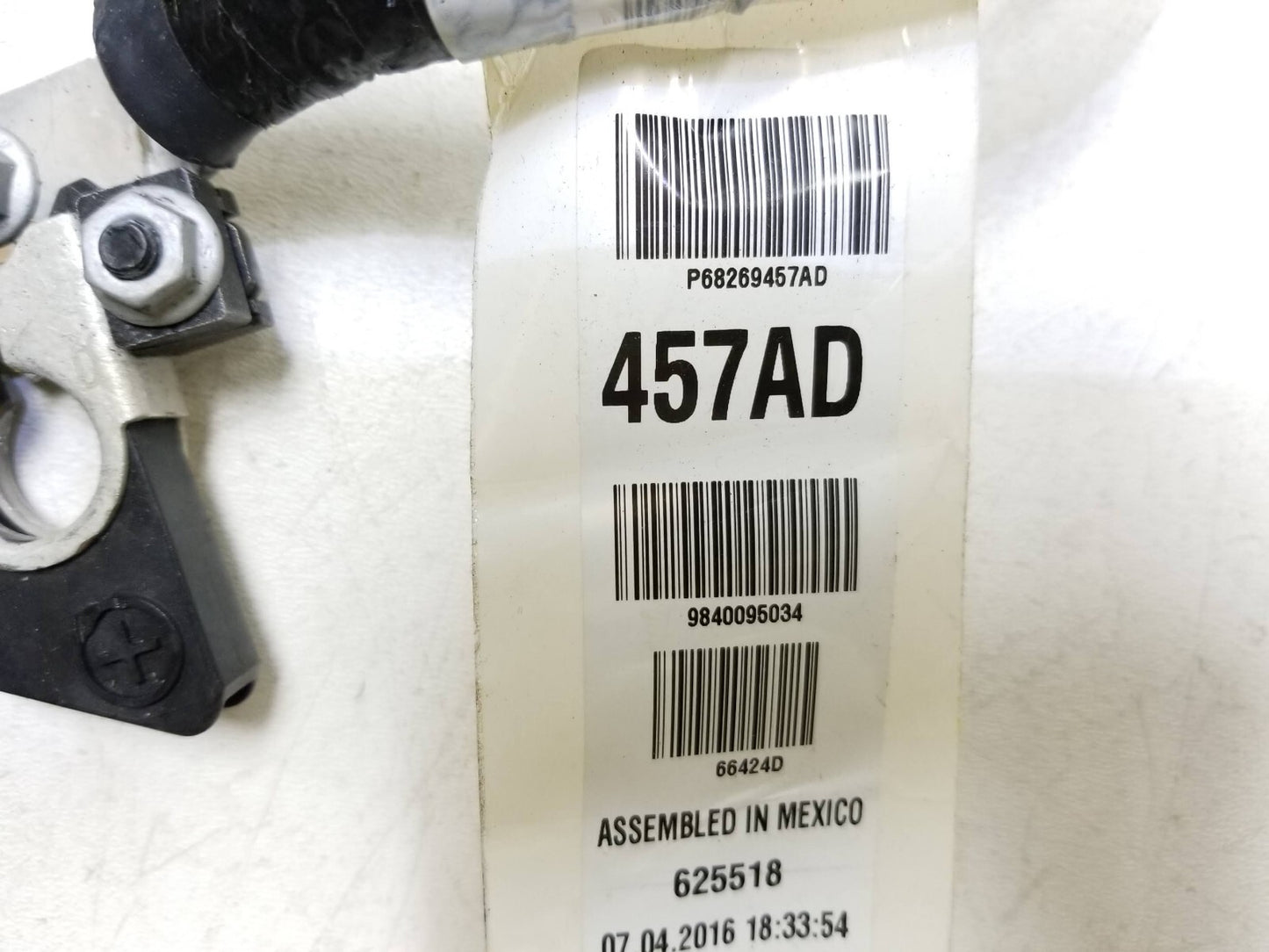 2016 Dodge Durango Positive Battery Cable Terminal 3.6l OEM
