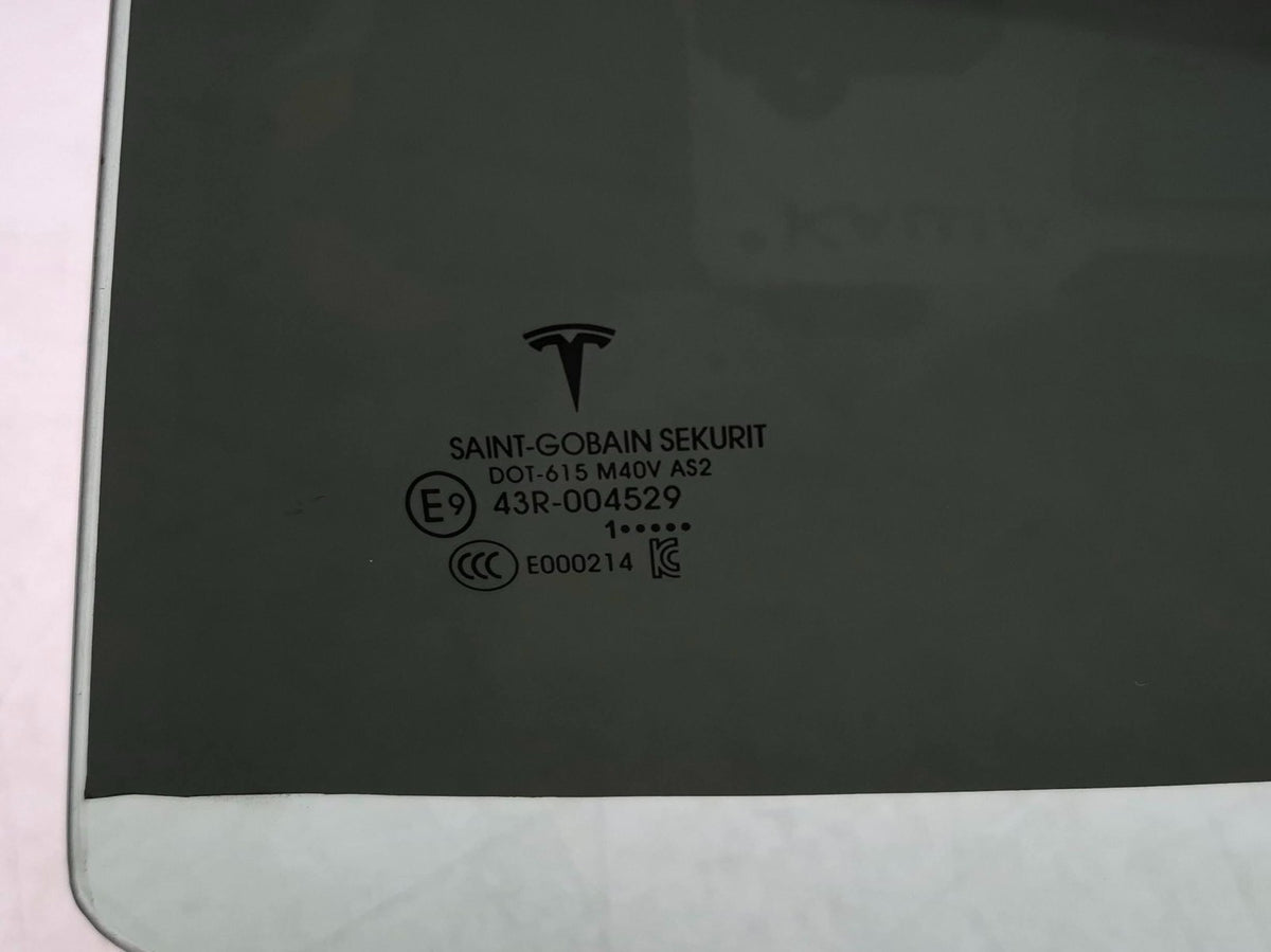2021 Tesla Model 3 Rear Door Window Glass Driver Side Left OEM