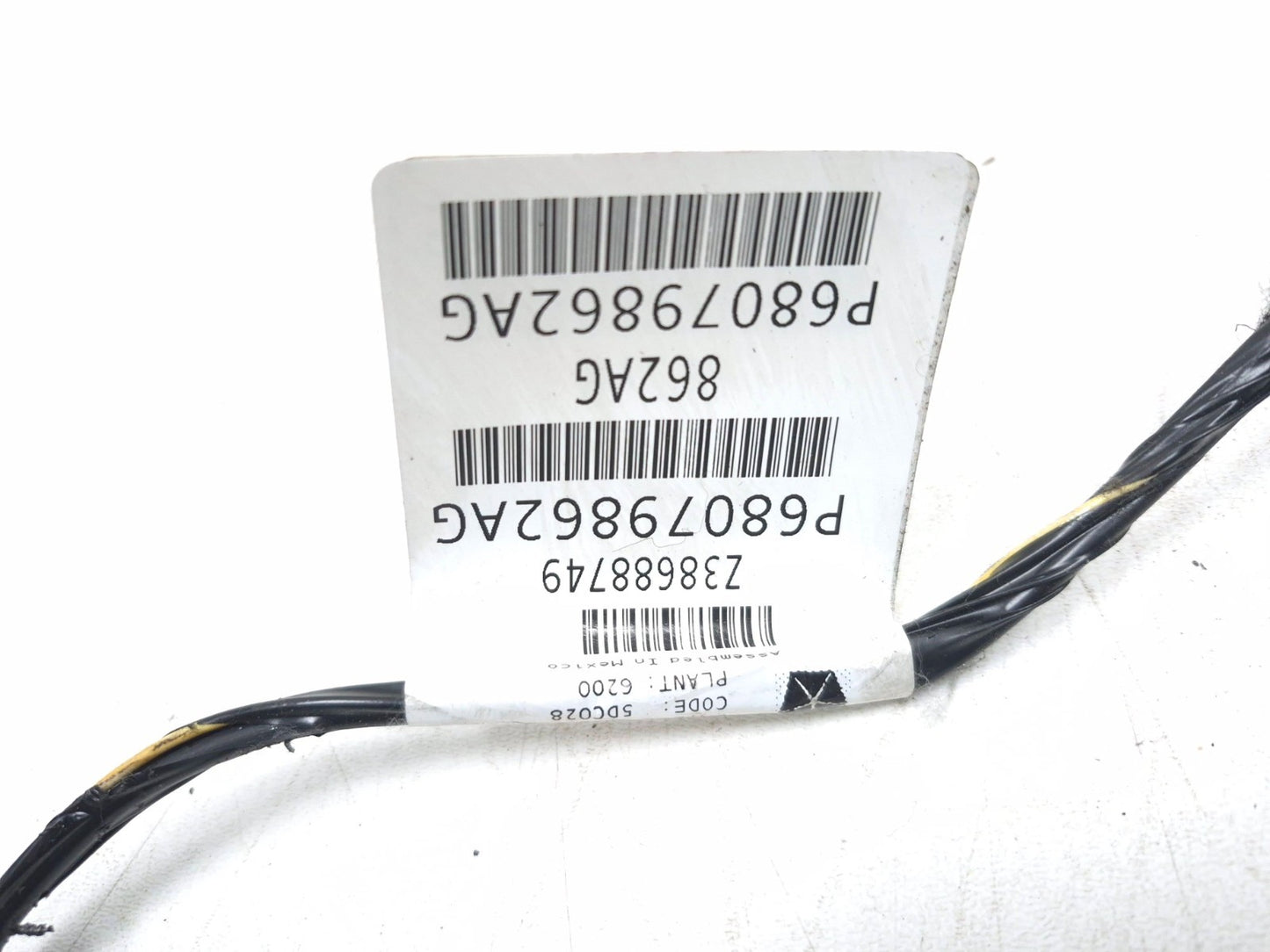 2017 Dodge Journey Liftgate Wiring Harness OEM