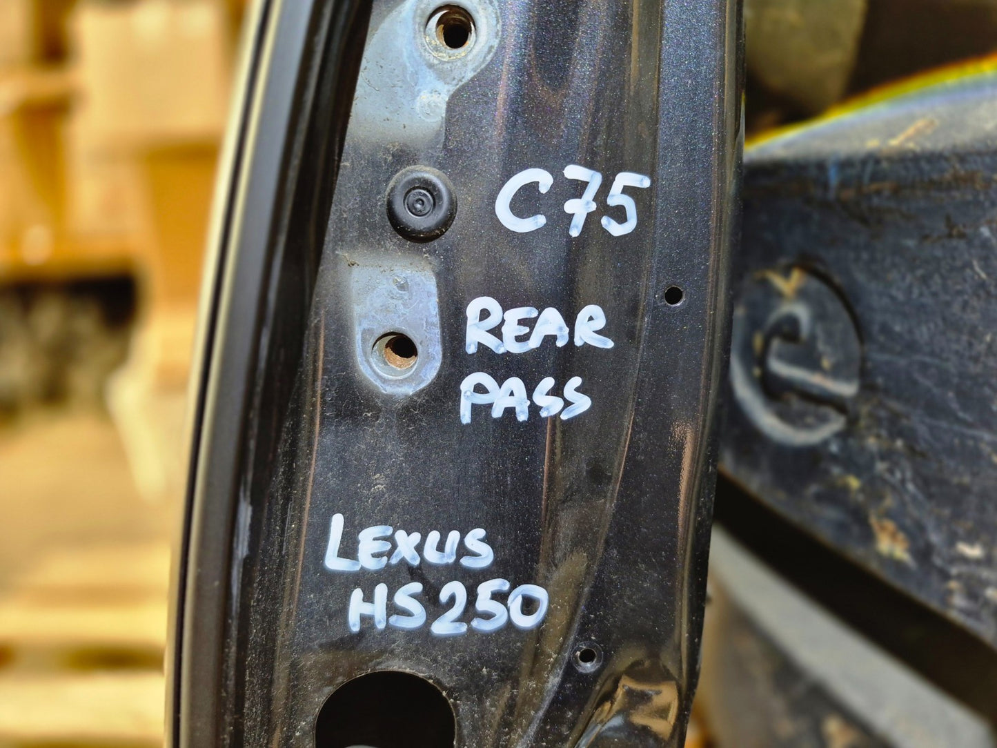 2010 Lexus Hs250h Rear Door Right Passenger Side OEM