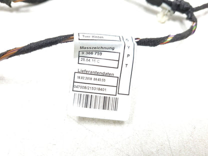 12-18 BMW 330xi F30 Door Wire Harness Rear Passenger Side Right OEM ✅ 76k