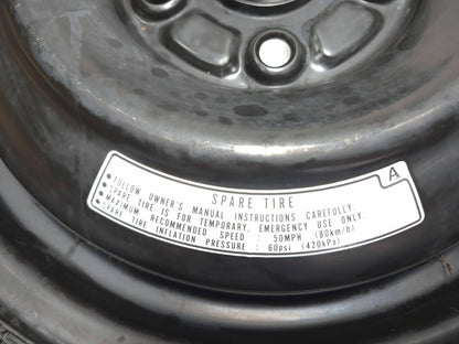2012 Honda Cr-z Spare Tire 135/80d15 OEM