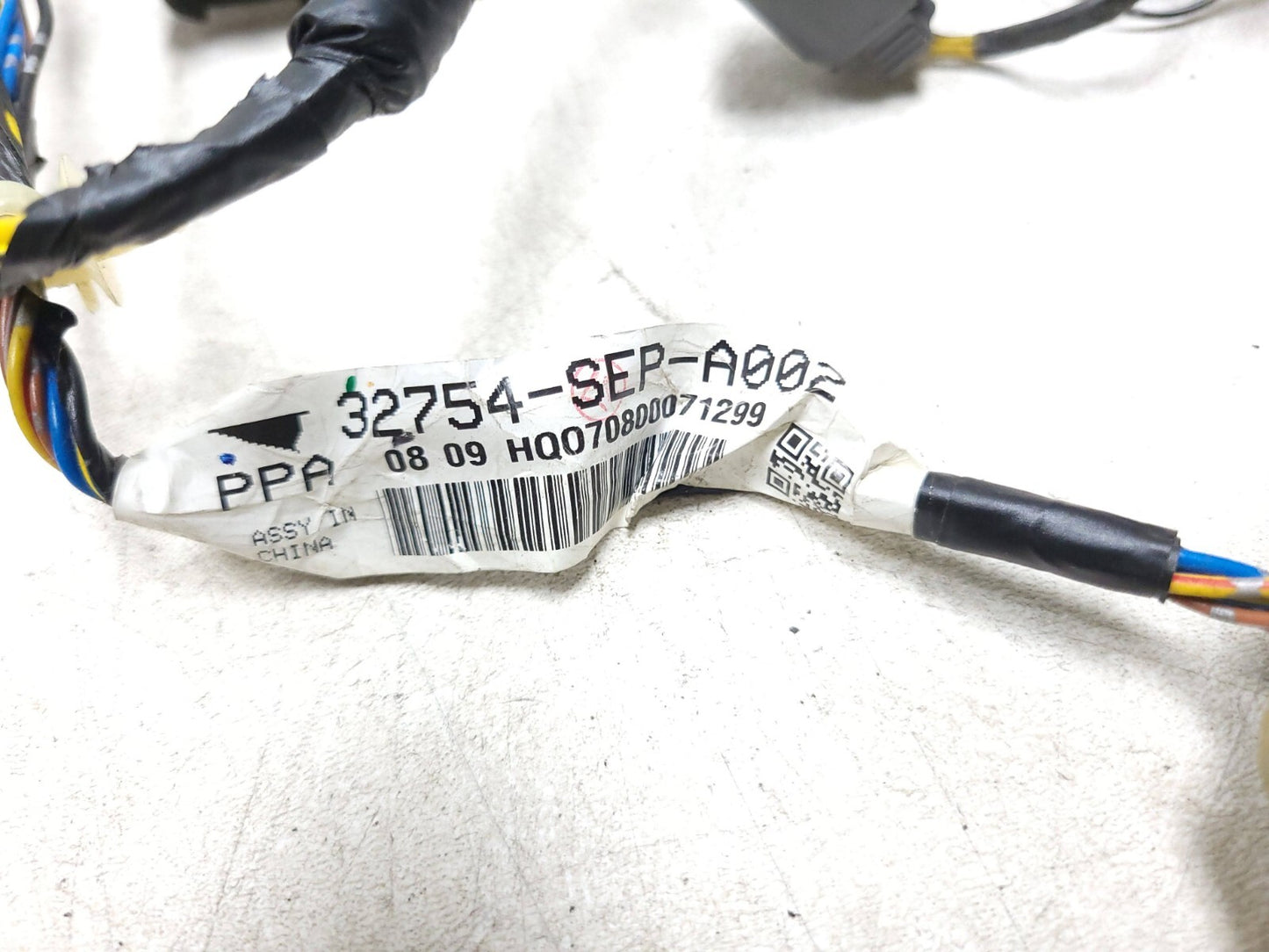 2006 - 2008 Acura Tl Type-s Door Wire Wiring Harness Rear Driver Side Left OEM