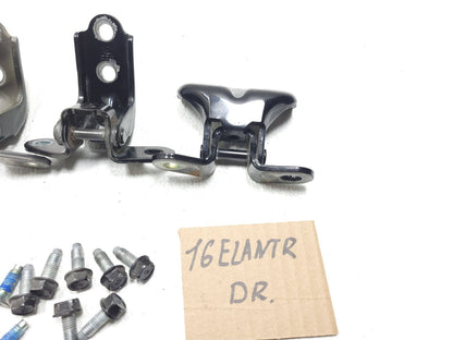 2016 Hyundai Elantra Door Hinge Front & Rear Left Driver Side Set OEM
