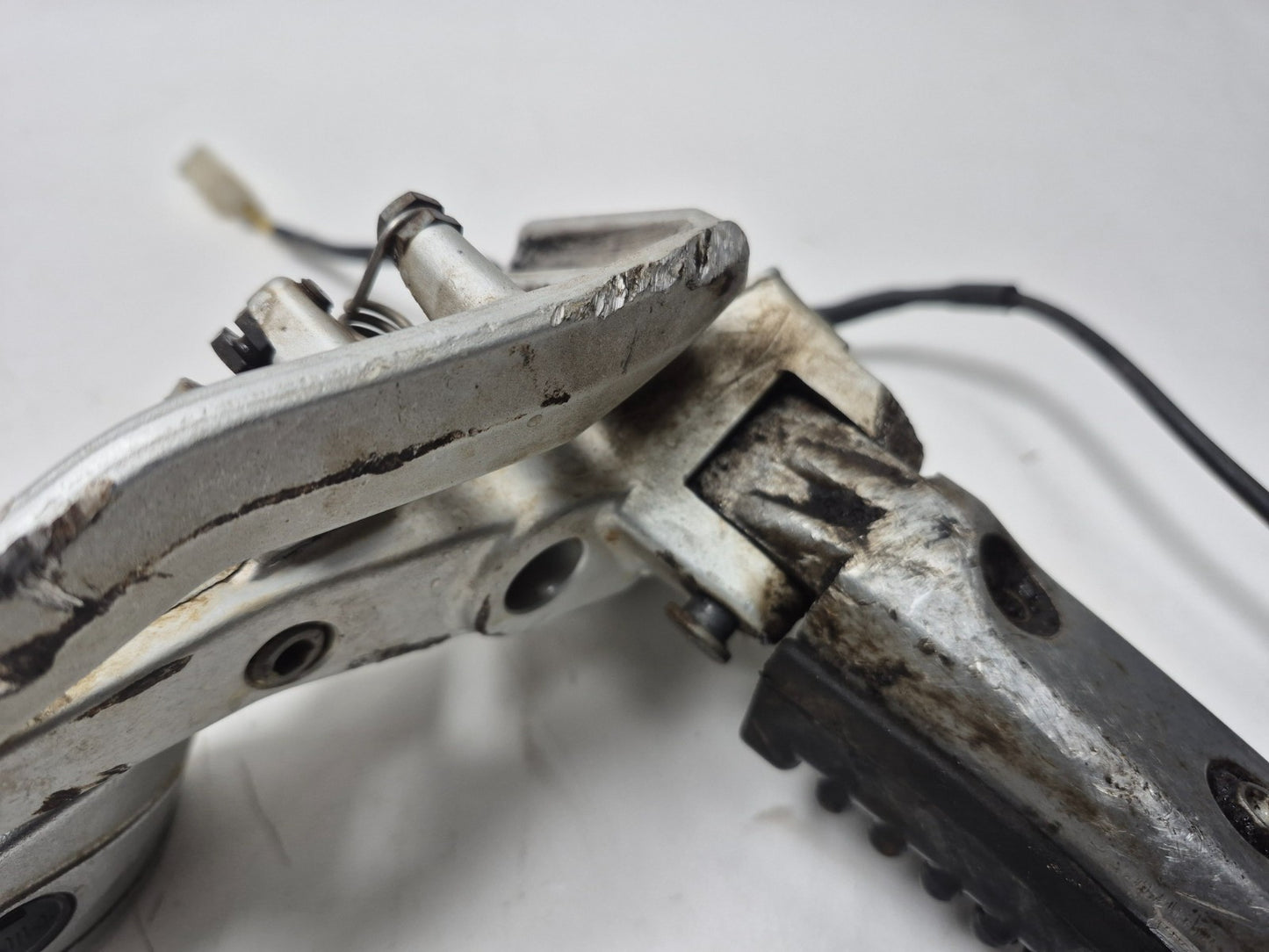 2022 Moto Guzzi V7 Front Right Foot Peg & Bracket W/ Master Cylinder & Pedal OEM