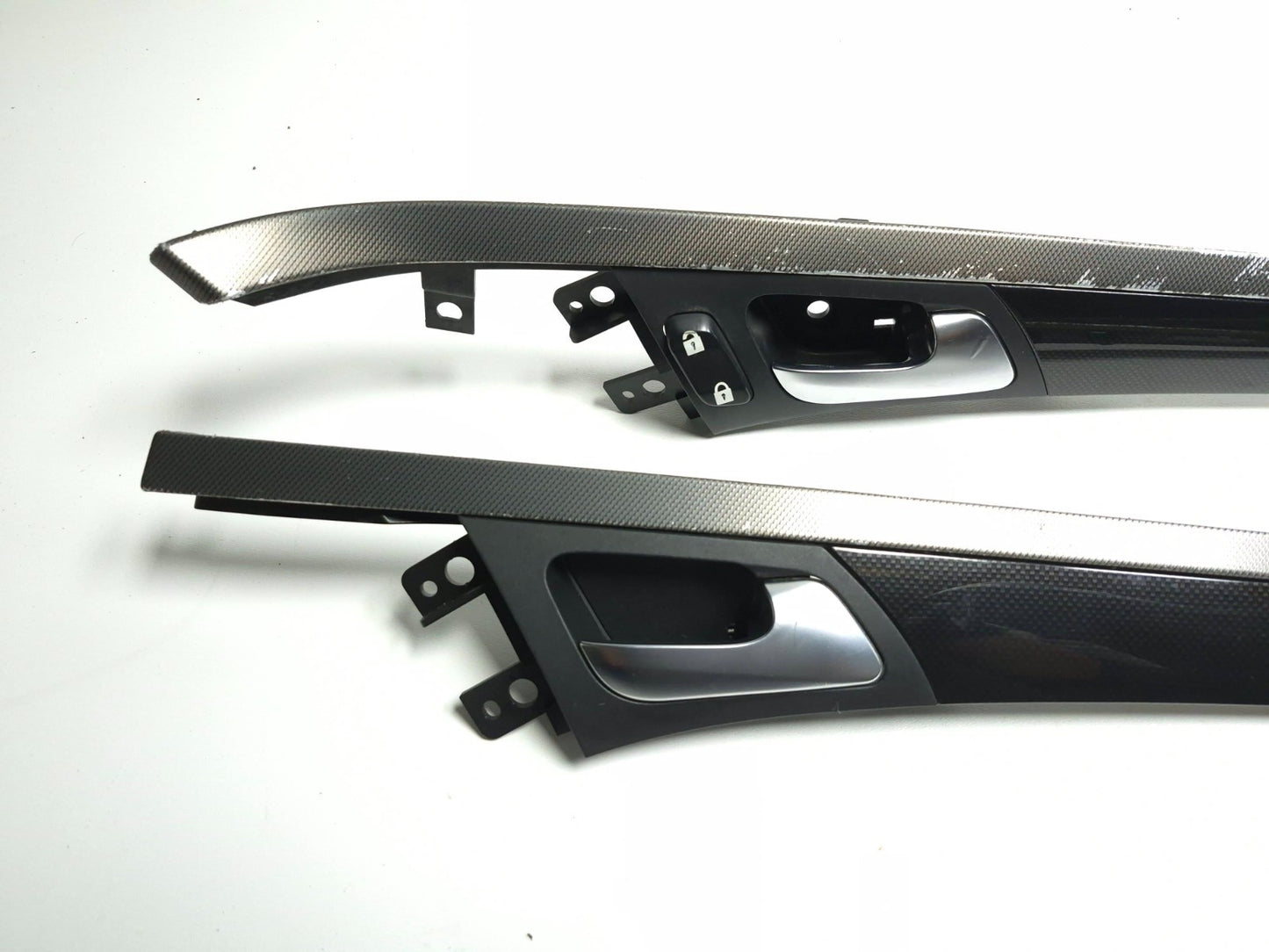 2008 Acura Tl Type-s Interior Door Handle W/ Molding Trim 3pcs OEM