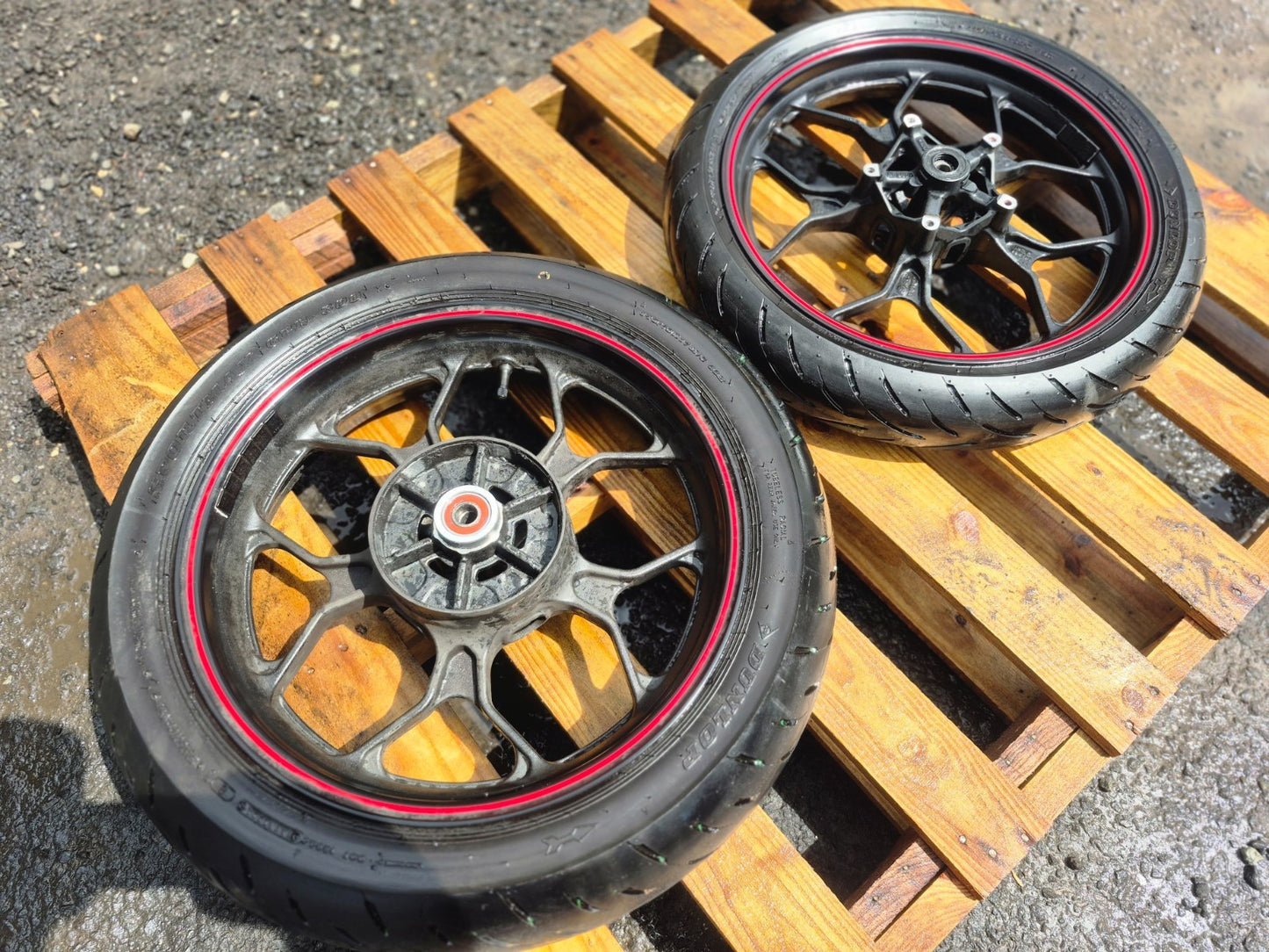 2016 Yamaha R3 Yzfr3 Wheel Rim W/tire Front & Rear Pair OEM