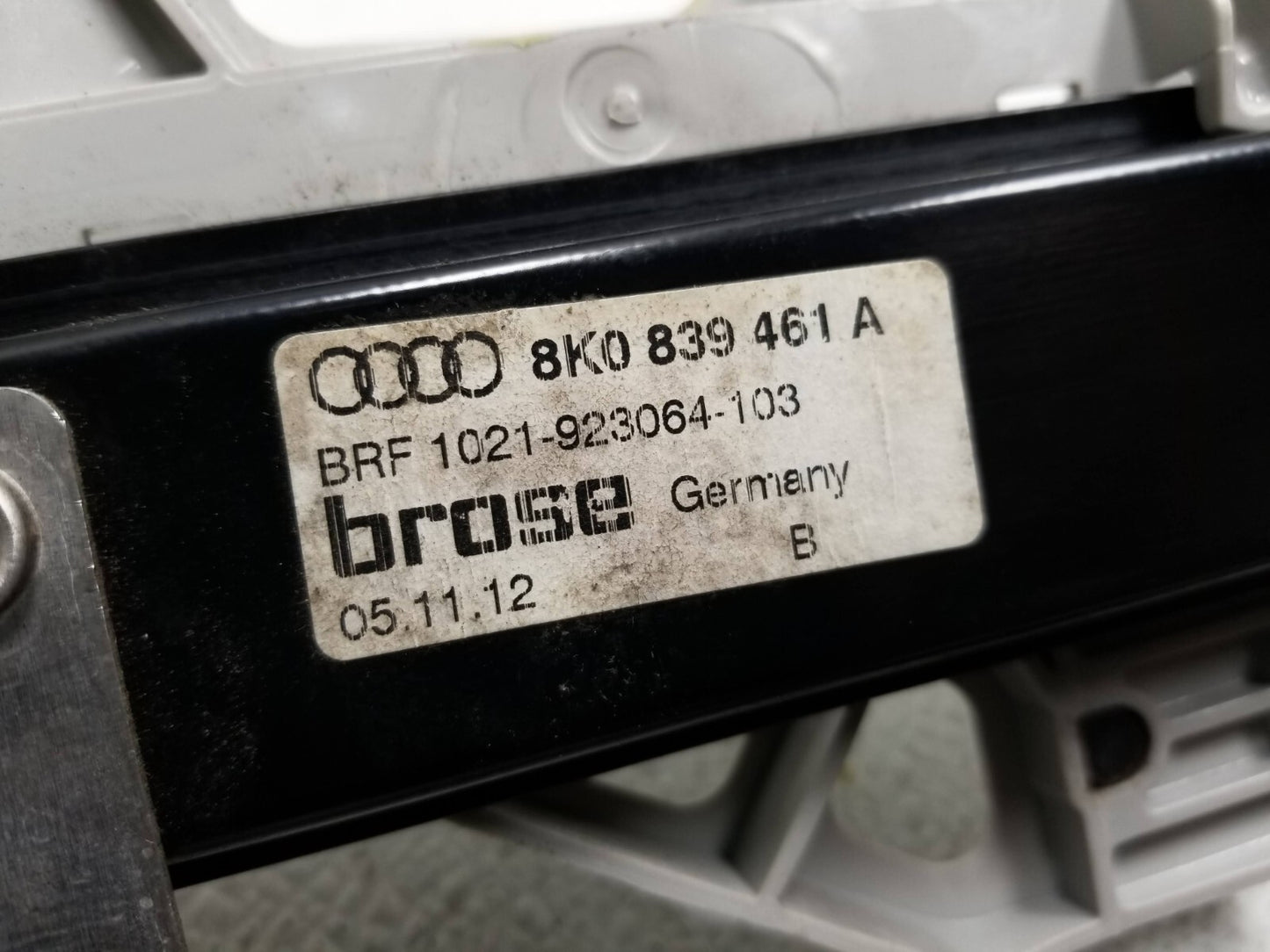 13 14 15 16 Audi A4 S4 Door Window Regulator Rear Left Driver Side OEM