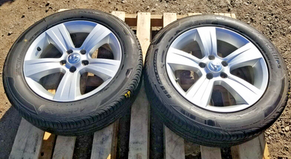 2010 Dodge Caliber Wheel Rim W/ Tire 215/60r17 9.5/32 Pair OEM