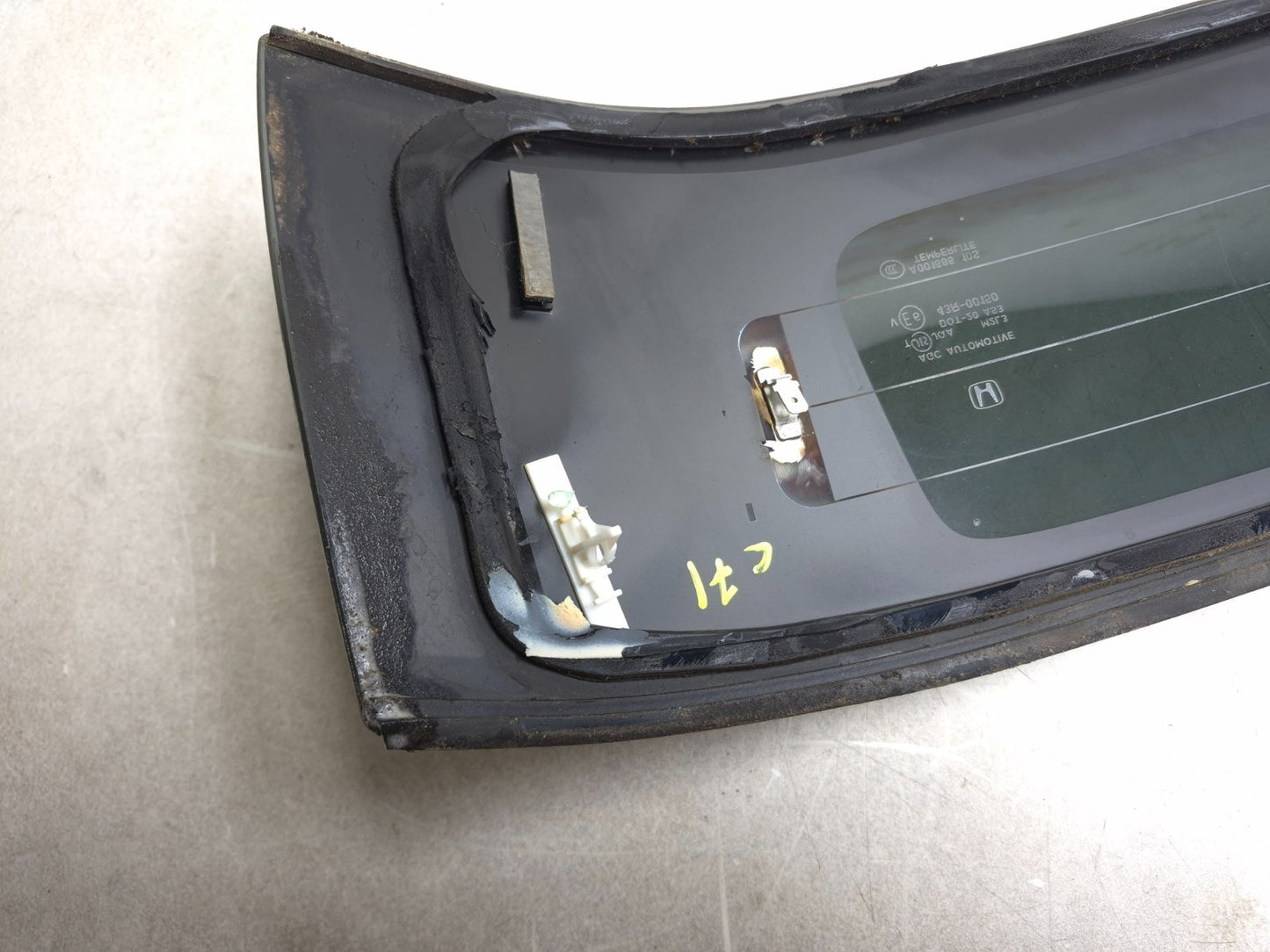 2012 Honda Cr-z Rear Tailgate Back Window Glass OEM
