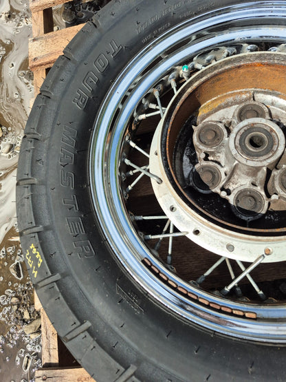 1999 Yamaha V Star Xvs650 Classic Wheel Rim & Tire Front & Rear *straight* OEM