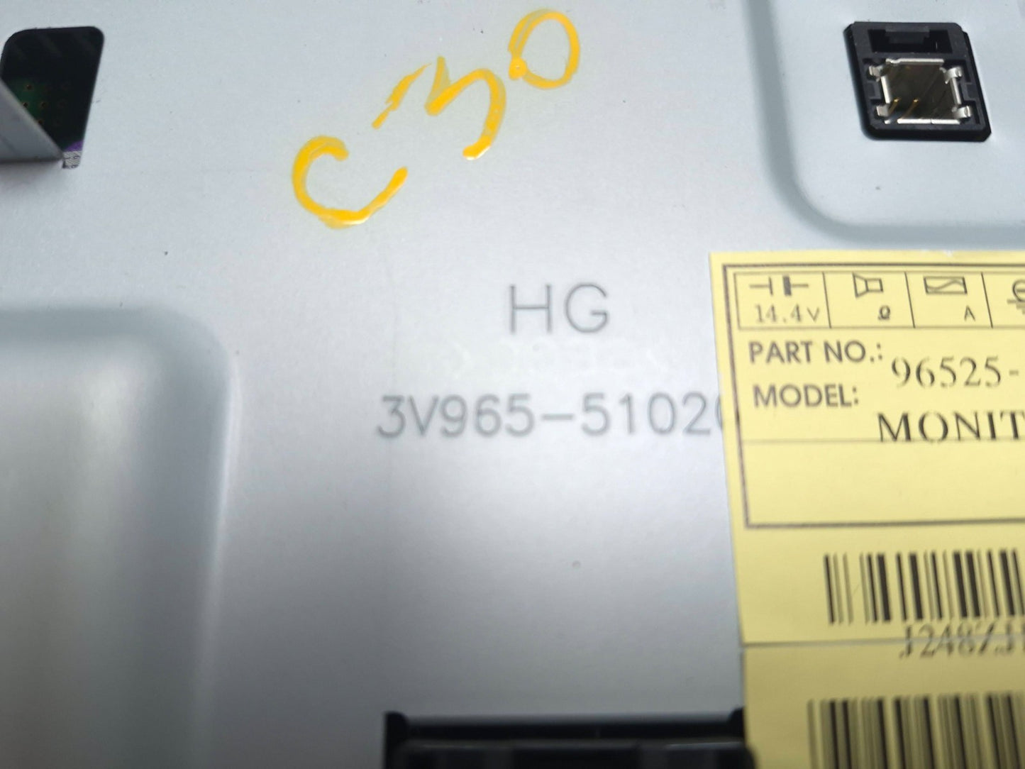 2013 Hyundai Genesis Navigation Screen Monitor Display OEM