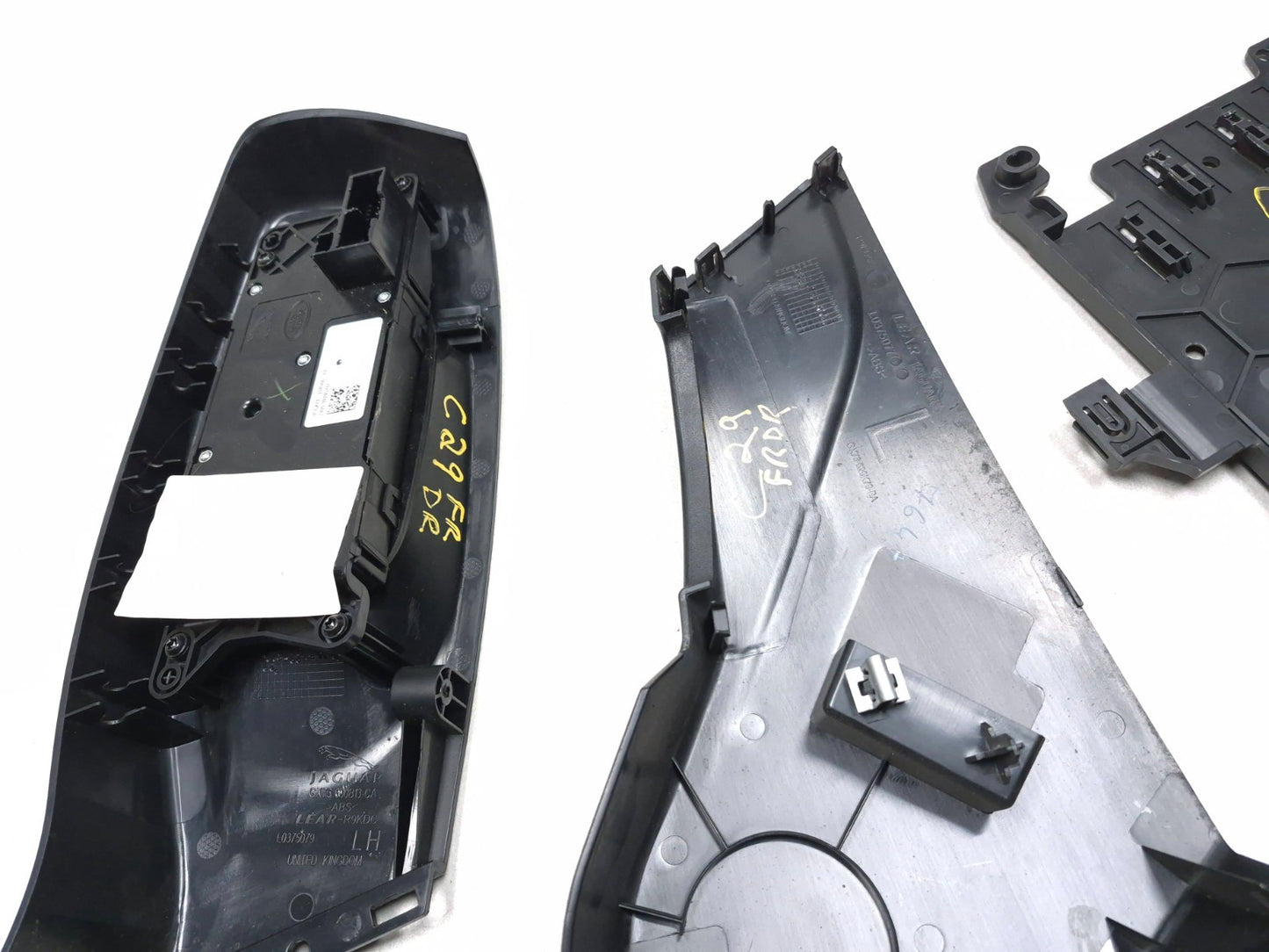 2017 Jaguar Xe Front Left Driver Seat Trim Cover & Switch 5pcs OEM