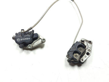 02-06 Ducati Monster M600 620 Front Brake Caliper & Btacket Pair OEM