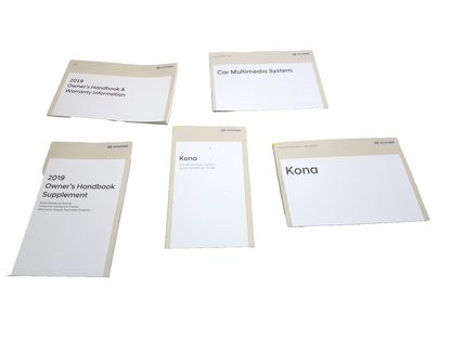 2019 Hyundai Kona Owner Manual Set OEM
