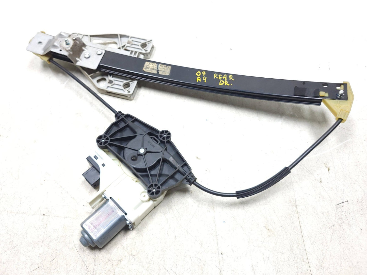 2009 - 2016 Audi A4 S4 Sedan Rear Window Regulator & Motor Driver Side Left OEM