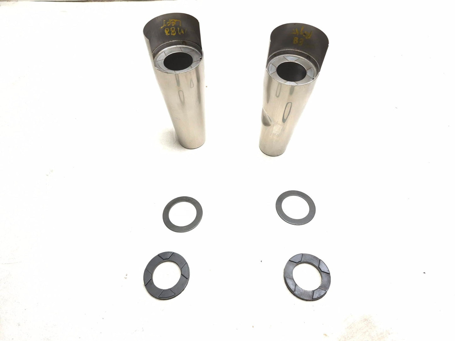 2005 Suzuki Boulevard С50 Front Fork Upper Cover Guard Pair OEM
