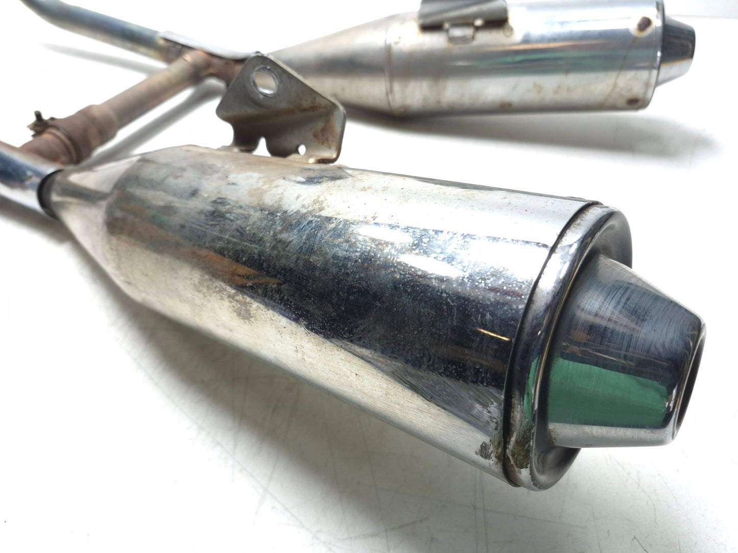1991 Kawasaki Vulcan 500 En500 Exhaust Muffler Left & Right OEM