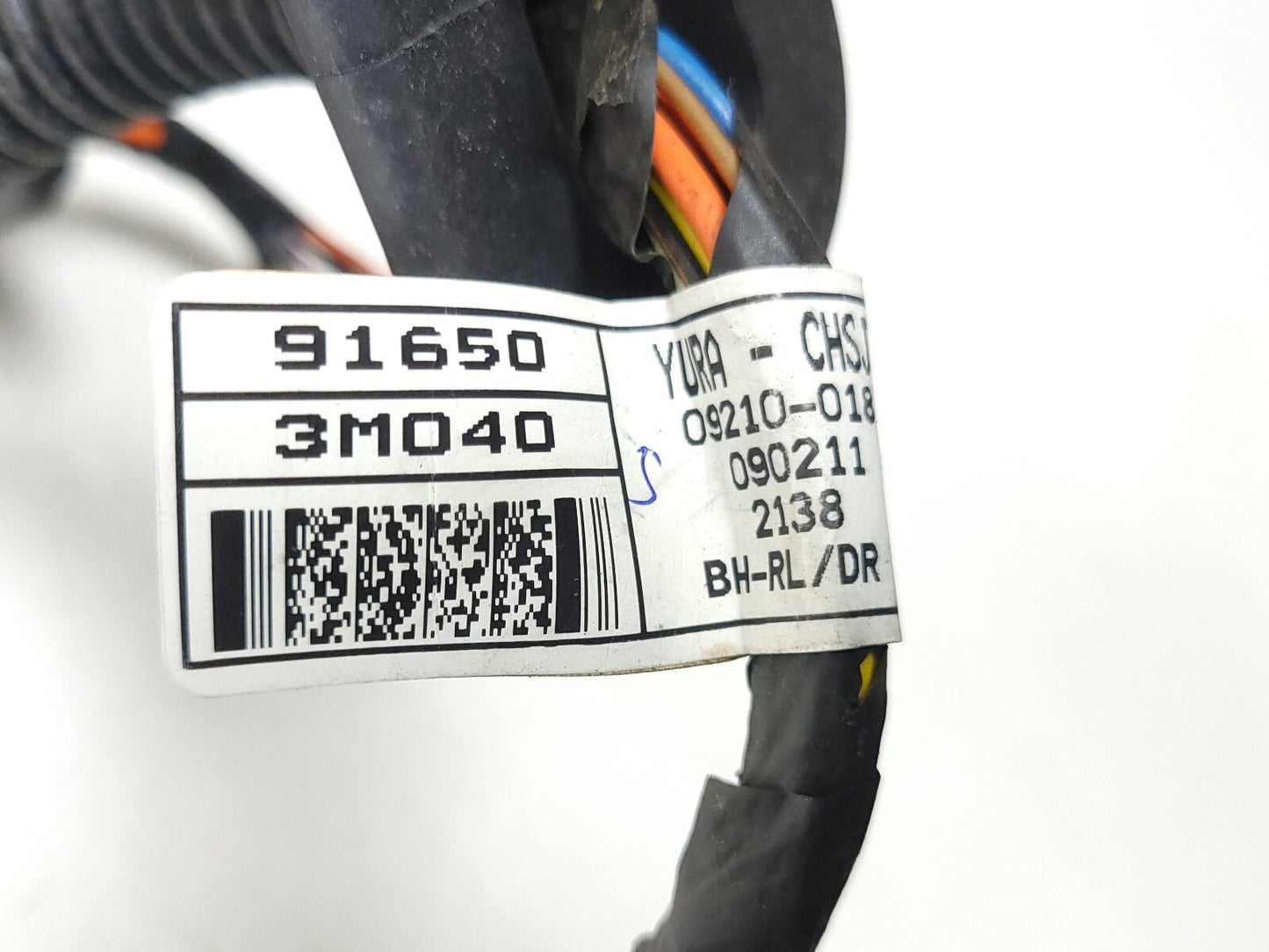 09-14 Hyundai Genesis Door Wire Harness Rear Driver Side Left OEM Sedan