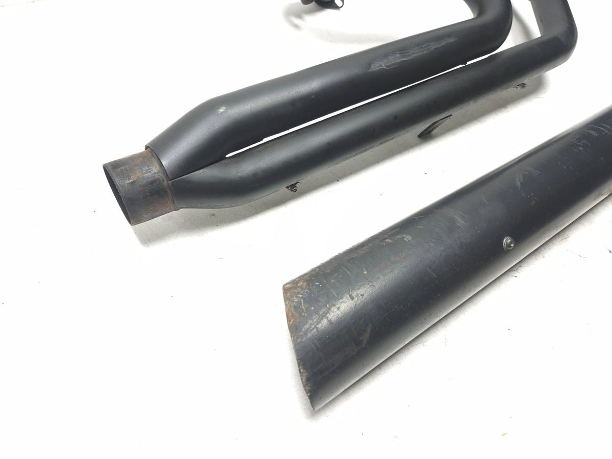 2007-2008 Harley Touring Black Pipe 2-into-1 Header& Muffler Exhaust System