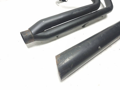 2007-2008 Harley Touring Black Pipe 2-into-1 Header& Muffler Exhaust System