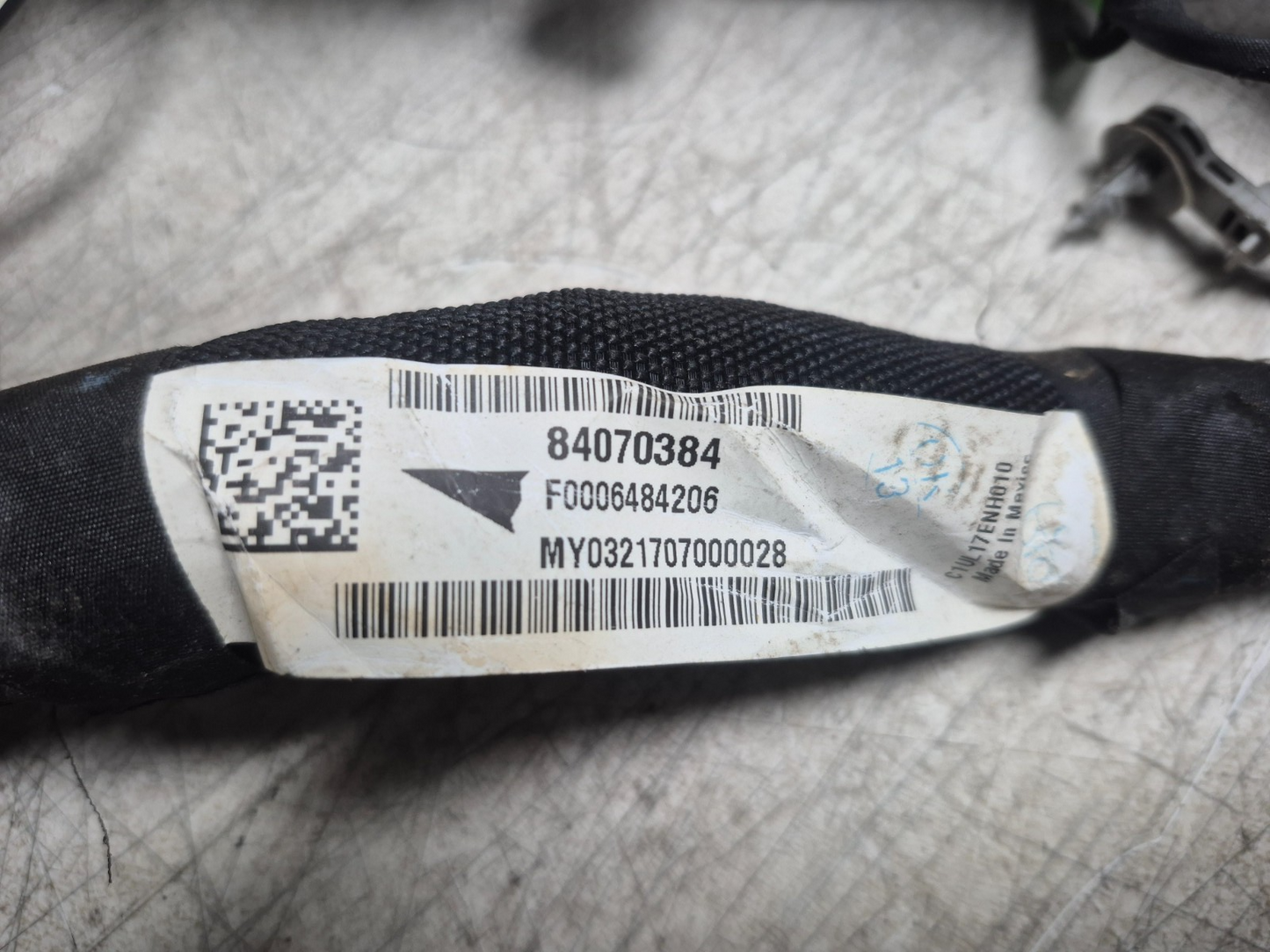 2017 Cadillac Xt5 Under Hood Wire Harness 3.6l OEM