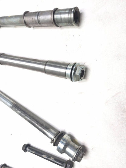 1987 Honda Goldwing 1200i Wheel Axle Front & Rear W/ Pivot Bolt OEM