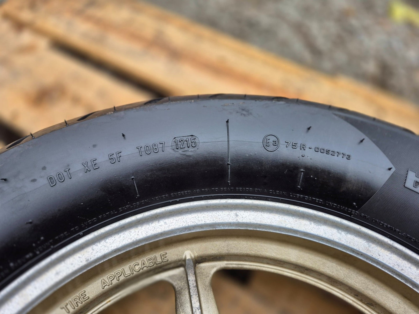 1996 Yamaha Virago Xv750 Rear & Front Wheel W/ Tire Pair 15" 19" OEM