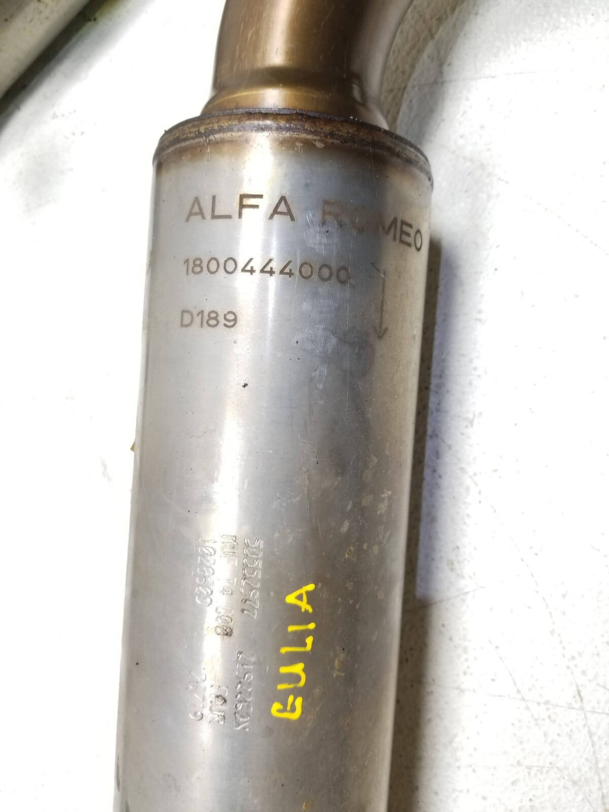 2019 Alfa Romeo Giulia Exhaust Intermediate Pipe Resonator OEM