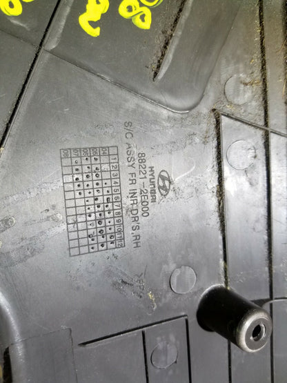 07 08 09 Hyundai Tucson Front Left Driver Seat Cushion Shield Cover Trim OEM 89k