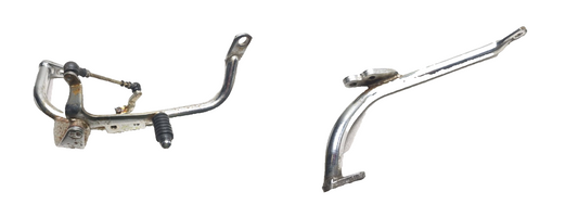 1993 Yamaha Virago Xv750 Shift Pedal Left & Right Footrest Bracket Pair OEM