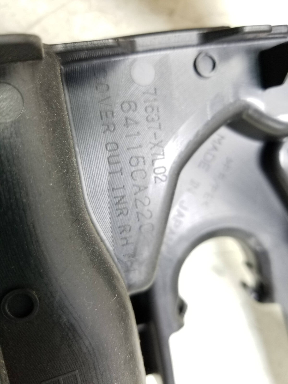 2013-2016 Scion Fr-s  Front Passenger Seat Side Trim W/ Guide Sleeve & Knob OEM