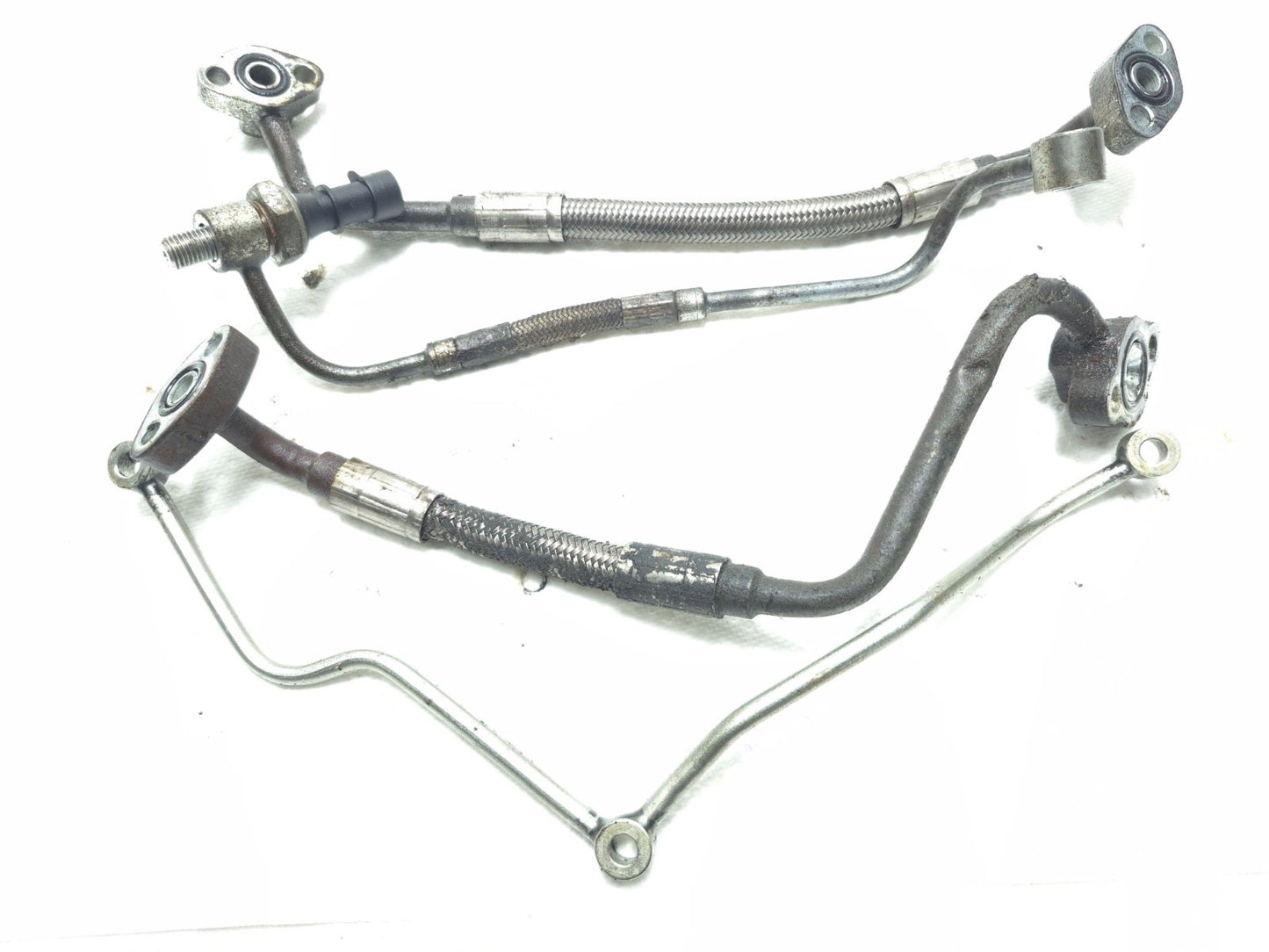 2008 Triumph Sprint St 1050 Engine Oil Cooler Line Pipe Set OEM