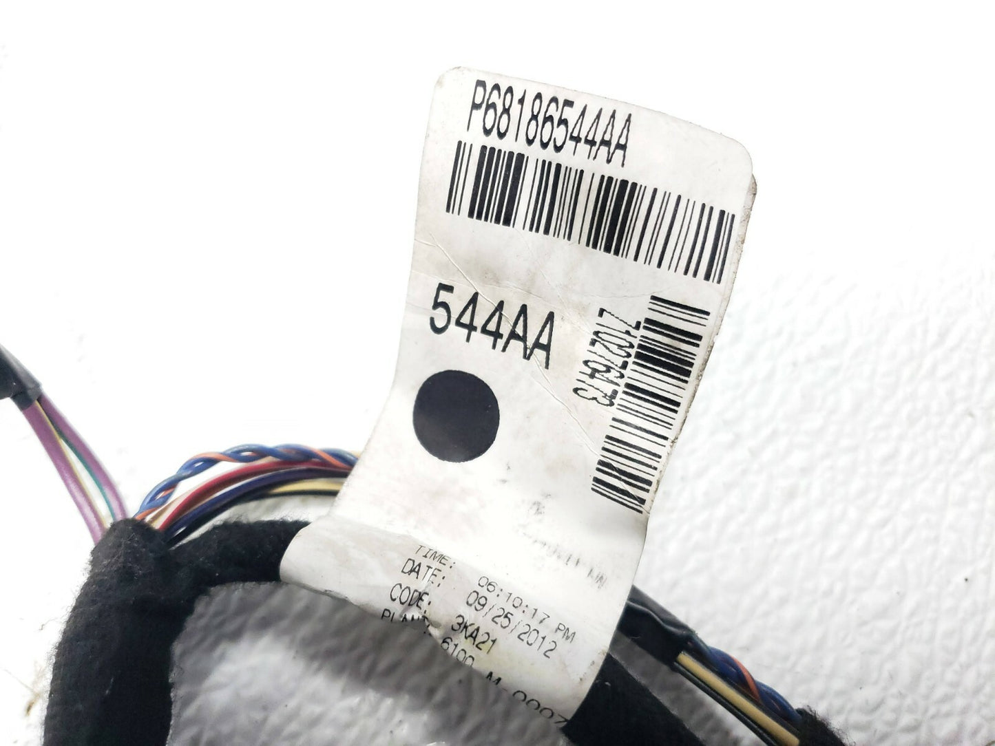 12-17 Fiat 500 Pop Door Wire Harness Front Passenger Right Side OEM