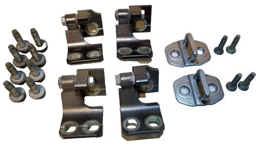 2015 Dodge Dart Passenger Side Door Hinge & Latch Striker 6pcs W/ Bolt 12pcs OEM