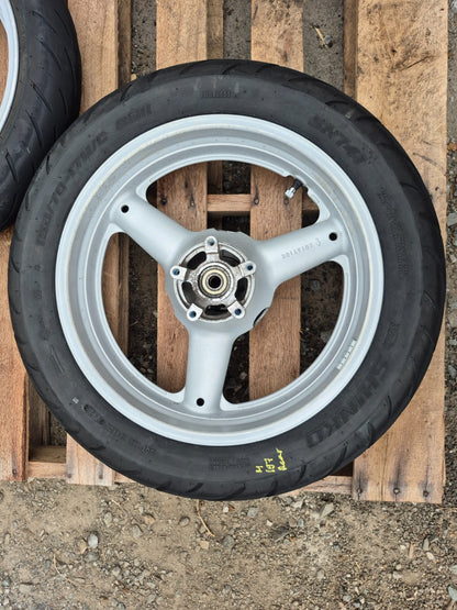 1999 Suzuki Katana 750 Gsx750f Wheel Rim W/ Tire Front & Rear OEM