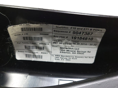 14-18 BMW X5 F15 Center B Pillar Trim Cover Left & Right OEM