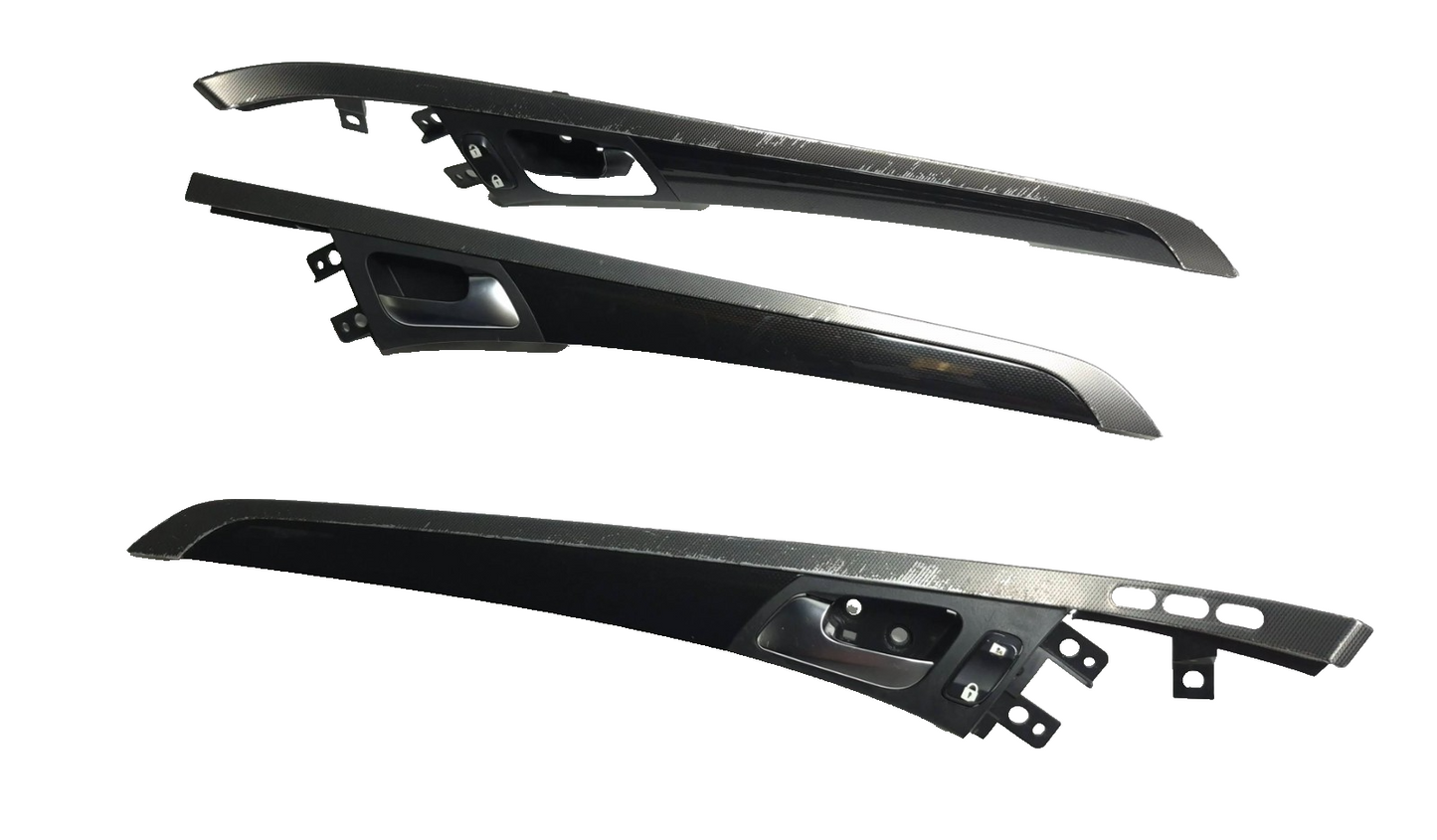 2008 Acura Tl Type-s Interior Door Handle W/ Molding Trim 3pcs OEM
