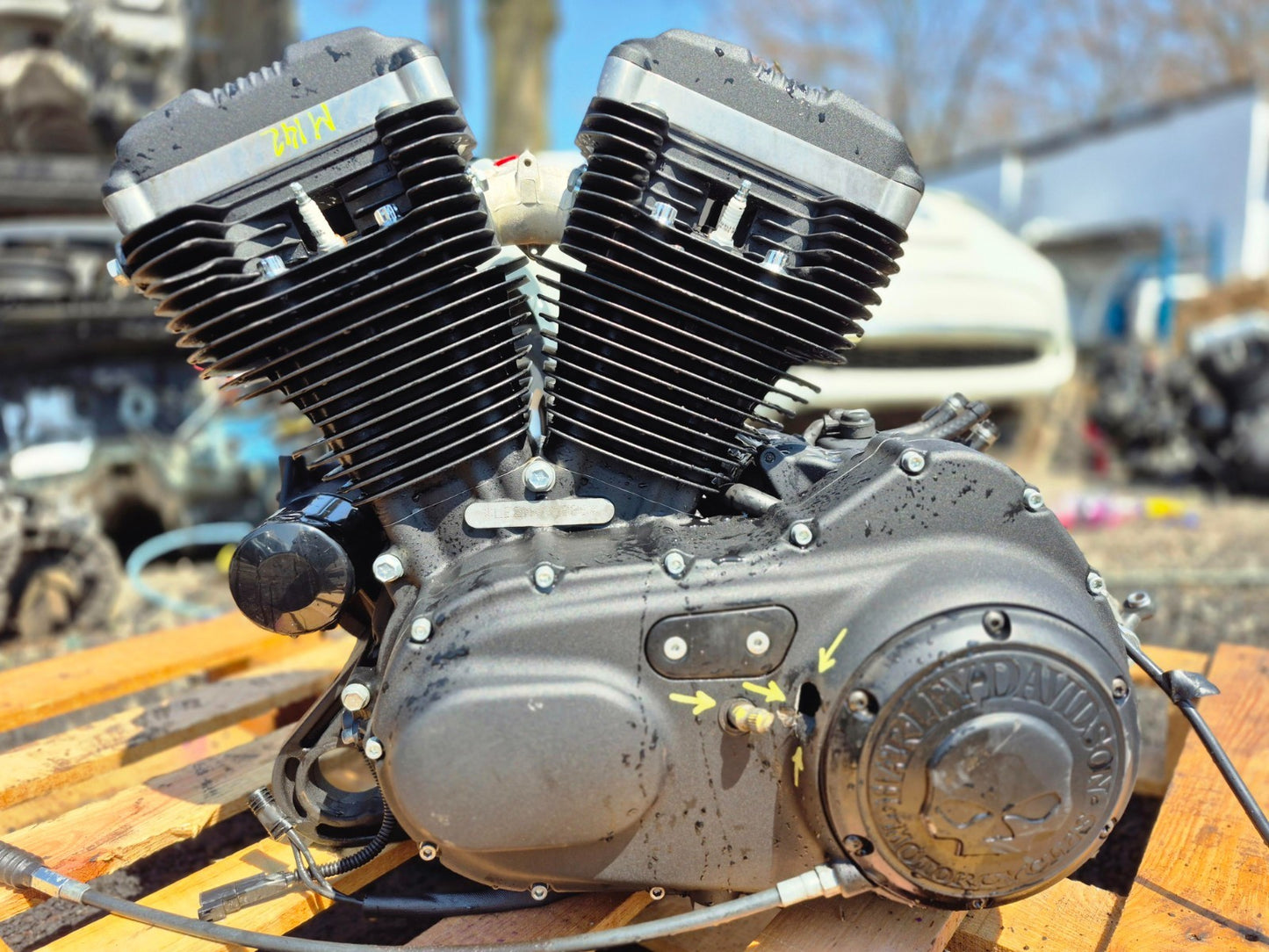 2021 Harley Sportster Xl1883 Engine Motor ** Left Case Damage **