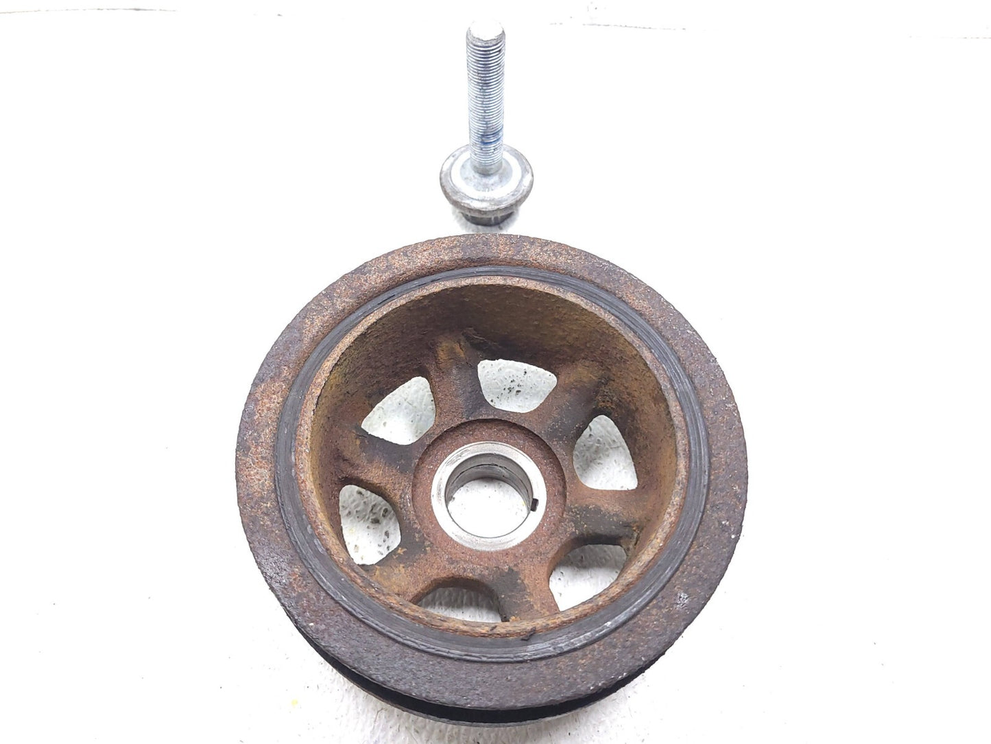 2007 Mercedes Ml500 Crankshaft Harmonic Balancer Pulley W/ Bolt OEM M113