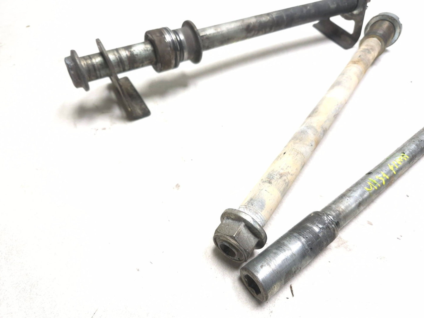 2003 Suzuki Sv 650 Wheel Axle Front & Rear & Swingarm Bolt 3 Pcs OEM