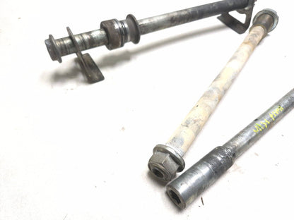 2003 Suzuki Sv 650 Wheel Axle Front & Rear & Swingarm Bolt 3 Pcs OEM