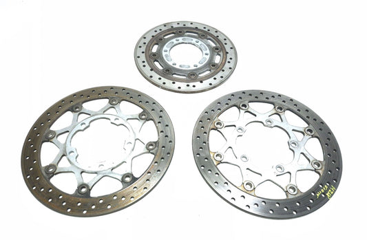 2009 Suzuki Boulevard M109r Vzr1800 Brake Rotor Disc Front & Rear 3 Pcs OEM