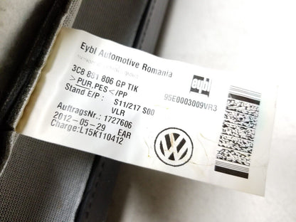 2009 - 2017 Volkswagen Cc Front Passenger Seat Back Upper Cushion OEM