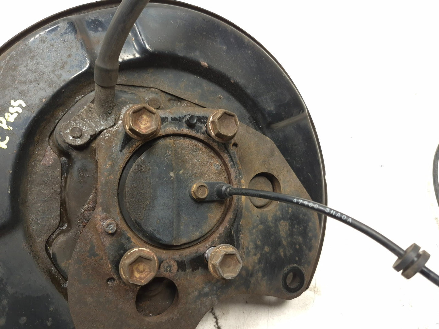 2012 Nissan Leaf Rear Spindle Knuckle W/ Hub Right Passenger Side OEM