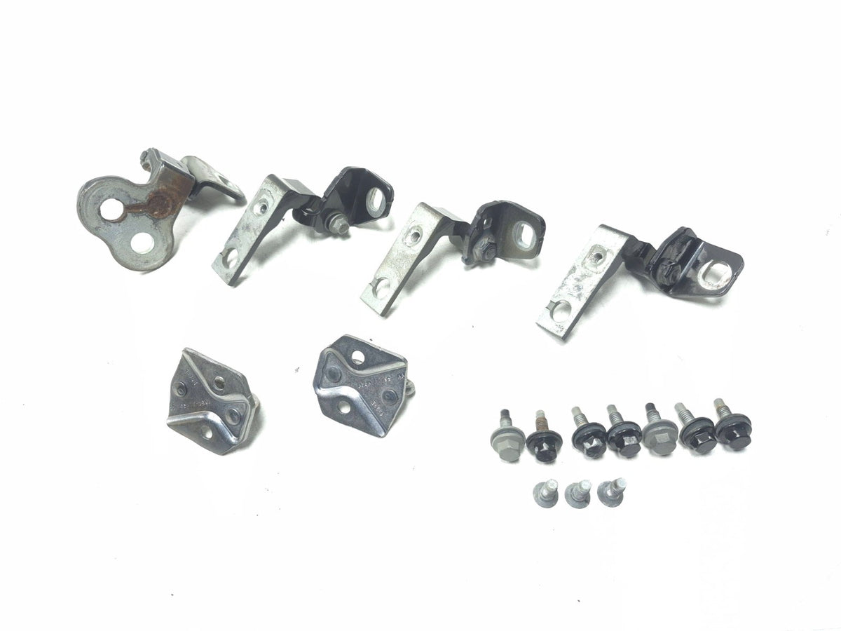 2013 Ford Focus St Door Hinge & Striker Front & Rear Passenger Side Set OEM