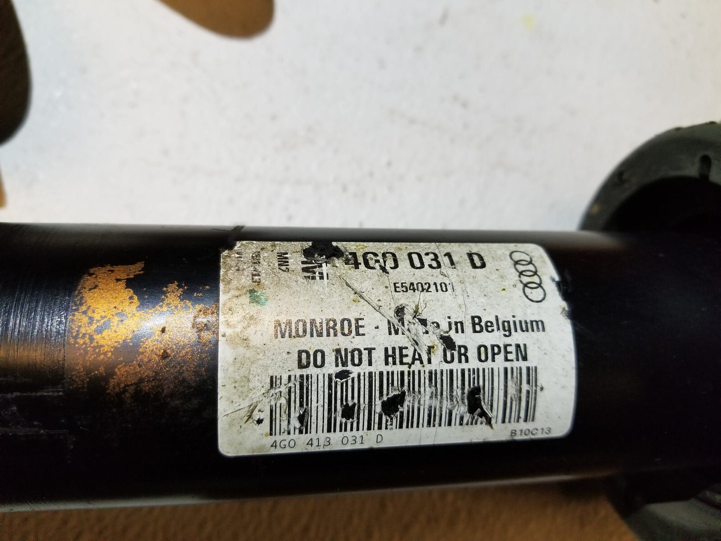 2014 Audi A6 C7 Rear Driveshaft Drive Shaft OEM