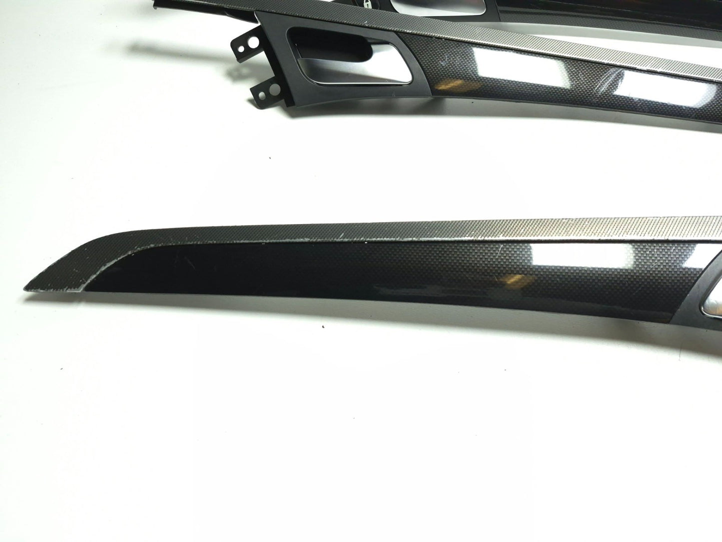 2008 Acura Tl Type-s Interior Door Handle W/ Molding Trim 3pcs OEM